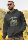 Camp stories are forever; Pull-over hoodie sweatshirt