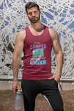 camper rockin, don't knock;Soft 100% cotton tank top. Removable tag for comfort