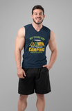 Camping and waiting for camping; 100% cotton Seamless double-needle ⅞” neck Double -needle armholes and hem