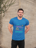 Beer Camping Country Music; 100% cotton Tee Removable tag for comfort