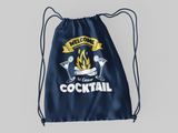 Camp Cocktail; 100% Cotton sheeting Dyed-to match draw cord closure
