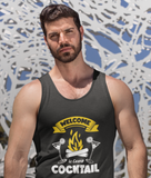 Camp Cocktaile, ; Soft 100% cotton tank top. Removable tag for comfort