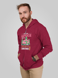 Never take advice from me , ; Full-zip hoodie sweatshirt