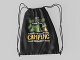 Tent pitchin weiner roastin guy; 100% Cotton sheeting Dyed-to match draw cord closure