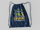 Tent pitchin weiner roastin guy; 100% Cotton sheeting Dyed-to match draw cord closure