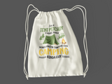 Tent pitchin weiner roastin guy; 100% Cotton sheeting Dyed-to match draw cord closure