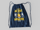 Classy as shit; 100% Cotton sheeting Dyed-to match draw cord closure