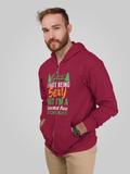 I hate being sexy; Full-zip hoodie sweatshirt