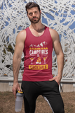 Campfires & Cocktails; Soft 100% cotton tank top. Removable tag for comfort