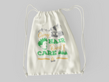 Camp hair; 100% Cotton sheeting Dyed-to match draw cord closure