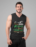 Camp hair; 100% cotton Seamless double-needle ⅞” neck Double -needle armholes and hem