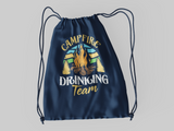 Campfire Drink Team; 100% Cotton sheeting Dyed-to match draw cord closure