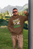 Campers do it in woods; Team  up hoodie sweatshirt
