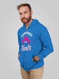 Campers do it in tents; Full-zip hoodie sweatshirt
