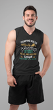 Camping Rules. Watch Sunset ;100% cotton Seamless double-needle ⅞” neck Double -needle armholes and hem
