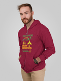 What happends get laughed at; Full-zip hoodie sweatshirt