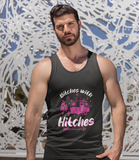 Bitches with Hitches; Soft 100% cotton tank top. Removable tag for comfort