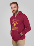 Camp Rule #1. Weenie; Full-zip hoodie sweatshirt