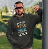 Camping without beer;Pull-over hoodie sweatshirt