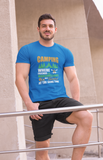 Camping. Get toasted; 100% cotton Tee Removable tag for comfort