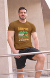 Camping. Get toasted; 100% cotton Tee Removable tag for comfort