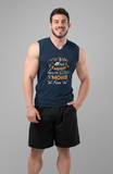 Campers have S'More fun; 100% cotton Seamless double-needle ⅞” neck Double -needle armholes and hem