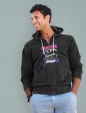 Camping favorite therapy; Full-zip hoodie sweatshirt