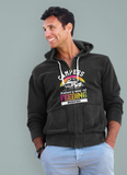 Campers feed mosquitoes; Full-zip hoodie sweatshirt