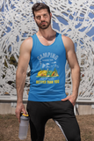 Camping air smells better; Soft 100% cotton tank top. Removable tag for comfort
