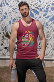 Camping hot guys; Soft 100% cotton tank top. Removable tag for comfort