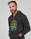 Camping hot guys;  Full-zip hoodie sweatshirt