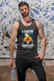 Bonfire is a nightclub; Soft 100% cotton tank top. Removable tag for comfort