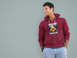 Bonfire is a nightclub; Full-zip hoodie sweatshirt