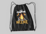 Burned my weenie; 100% Cotton sheeting Dyed-to match draw cord closure