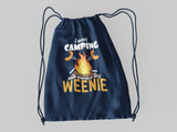 Burned my weenie; 100% Cotton sheeting Dyed-to match draw cord closure