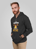 Burned my weenie; Full-zip hoodie sweatshirt
