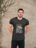 Camp to escape own species; 100% cotton Tee Removable tag for comfort