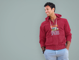 Camp to escape own species; Full-zip hoodie sweatshirt
