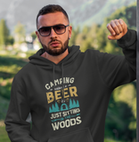 Camping without beer;Pull-over hoodie sweatshirt
