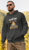 Burned my weenie; Pull-over hoodie sweatshirt