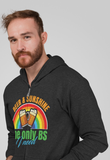 Beer & Sunshine; Full-zip hoodie sweatshirt