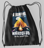 Bonfire is a nightclub; 100% Cotton sheeting Dyed-to match draw cord closure