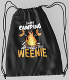 Burned my weenie; 100% Cotton sheeting Dyed-to match draw cord closure