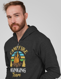 Campfire Drink Team; Full-zip hoodie sweatshirt