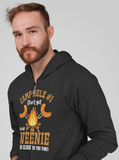 Camp Rule #1. Weenie; Full-zip hoodie sweatshirt
