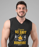 Classy as shit; 100% cotton Seamless double-needle ⅞” neck Double -needle armholes and hem