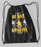 Classy as shit; 100% Cotton sheeting Dyed-to match draw cord closure