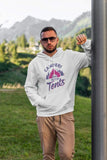 Campers do it in tents; Pull-over hoodie sweatshirt