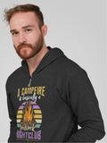 Campfire rednect night club; Full-zip hoodie sweatshirt
