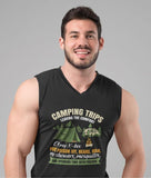 Camping trips; 100% cotton Seamless double-needle ⅞” neck Double -needle armholes and hem